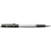 Hemisphere colour blocking rollerball pen with palladium trim (black ink)