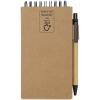 Flipper sticky notepad with ballpoint pen (black ink)