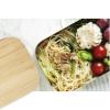 Tite 700 ml stainless steel lunch box with bamboo lid