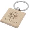 Gioia beech wood squared keychain