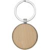 Moreno beech wood round keychain