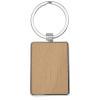 Mauro beech wood rectangular keychain