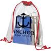 Lancaster transparent drawstring bag 5L