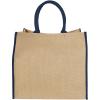 Harry coloured edge jute tote bag 25L
