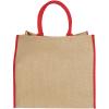 Harry coloured edge jute tote bag 25L