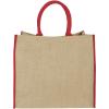 Harry coloured edge jute tote bag 25L