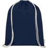 Orissa 140 g/m² organic cotton drawstring bag 5L