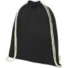 Orissa 140 g/m² organic cotton drawstring bag 5L