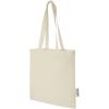 Madras 140 g/m2 GRS recycled cotton tote bag 7L