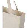 Madras 140 g/m² GRS recycled cotton gusset tote bag