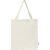 Madras 140 g/m² GRS recycled cotton gusset tote bag