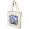 Madras 140 g/m² GRS recycled cotton gusset tote bag