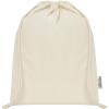 Oregon 140 g/m² GRS recycled cotton drawstring bag