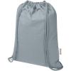 Oregon Blend 140 g/m² GRS recycled drawstring bag 5L