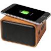 Wooden 3W speaker with wireless charging pad