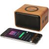 Wooden 3W speaker with wireless charging pad