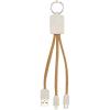 Bates wheat straw and cork 3-in-1 charging cable