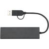 Rise RCS recycled aluminium USB 2.0 hub