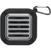 Solo 3W IPX5 RCS recycled plastic solar Bluetooth® speaker with carabiner