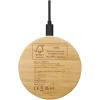 Essence 15W bamboo wireless charging pad