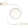Alasia 5-in-1 100 cm recycled plastic and aluminium retractable data sync and 45W fast charge cable
