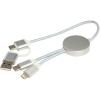Alasia 5-in-1 recycled aluminium and plastic 30 cm data sync and 27W fast charge cable