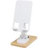 Alfirk recycled plastic foldeable desk phone stand with bamboo details