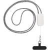 Anser recycled plastic smartphone lanyard with 27W 5-in-1 built-in cable