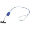 Anser recycled plastic smartphone lanyard with 27W 5-in-1 built-in cable