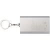 Arcturus 2000 mAh recycled aluminium power bank with keychain