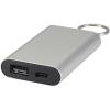 Arcturus 2000 mAh recycled aluminium power bank with keychain