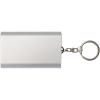 Arcturus 2000 mAh recycled aluminium power bank with keychain