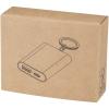 Arcturus 2000 mAh recycled aluminium power bank with keychain