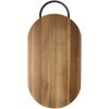 Prestige acacia wood chopping board with bread knife