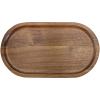Edge acacia wood serving tray