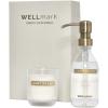 Wellmark Discovery 250 ml hand soap dispenser and 150 g scented candle set