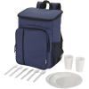 Tundra GRS recycled picnic cooler backpack with cutlery set 20L