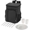 Tundra GRS recycled picnic cooler backpack with cutlery set 20L