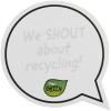 Sticky-Mate® speech bubble-shaped recycled sticky notes