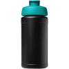 Baseline 500 ml recycled sport bottle with flip lid