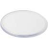 Ellison round plastic coaster with paper insert