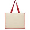 Varai 320 g/m² canvas and jute shopping tote bag 23L