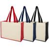 Varai 320 g/m² canvas and jute shopping tote bag 23L