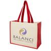 Varai 320 g/m² canvas and jute shopping tote bag 23L