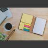 Caiet de notiţe cu pix și etichete autoadezive