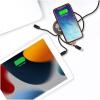 SCX.design C40 5-in-1 rPET light-up logo charging cable and 10W charging pad