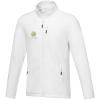 Amber men's GRS recycled full zip fleece jacket