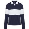 Clyde unisex organic rugby polo sweatshirt