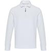 Zeus long sleeve unisex half zip polo