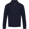 Zeus long sleeve unisex half zip polo